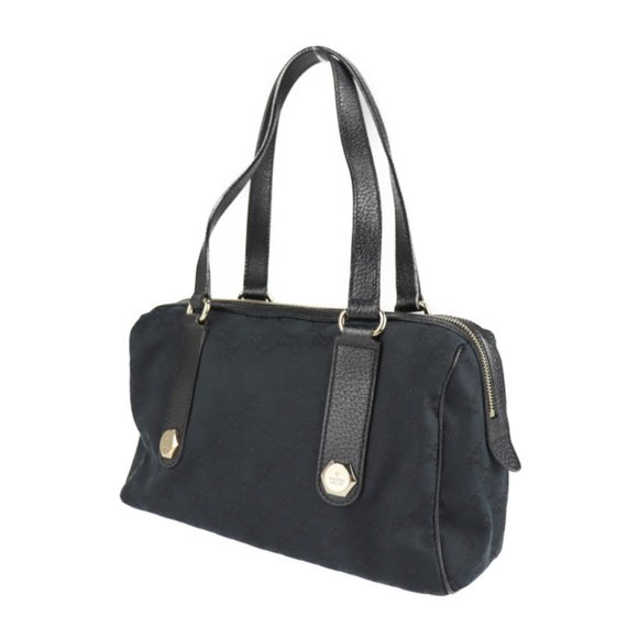 GUCCI Gucci handbag 152457 GG canvas leather black mini Boston - Picture 2 of 9